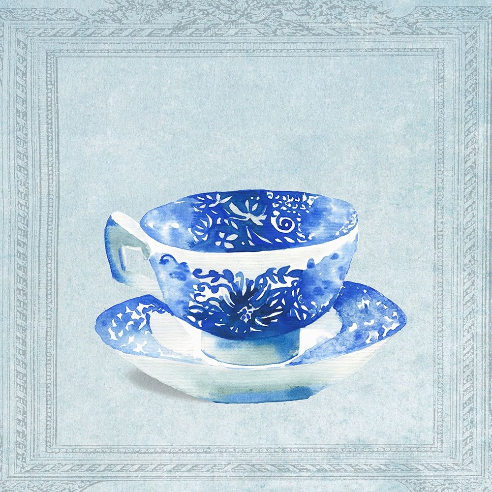 Beautiful Patterned Tea Cup art print by Anna Dolzhenko for $57.95 CAD
