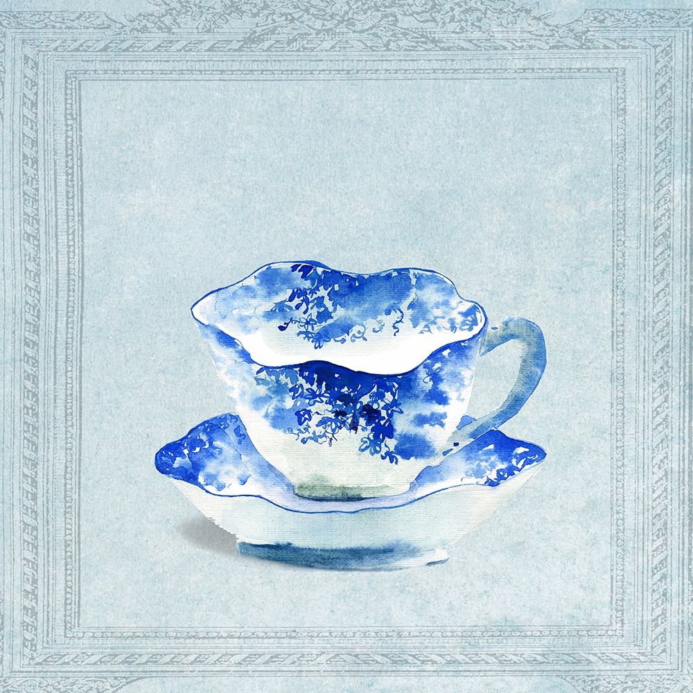 Vintaged Pattern Tea Cup art print by Anna Dolzhenko for $57.95 CAD