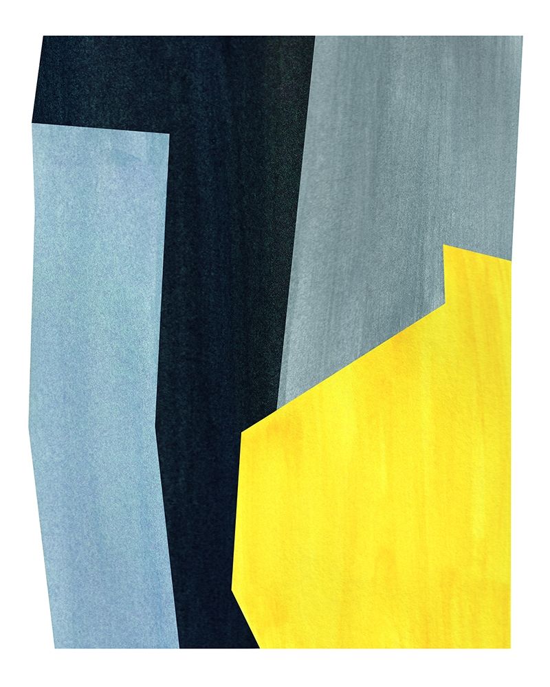 Yellow and Grey Abstract art print by Inuit for $57.95 CAD