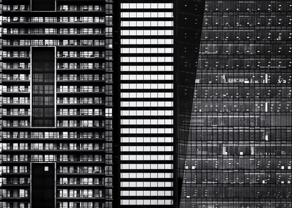 Black and White Buildings art print by Brian Carson for $57.95 CAD