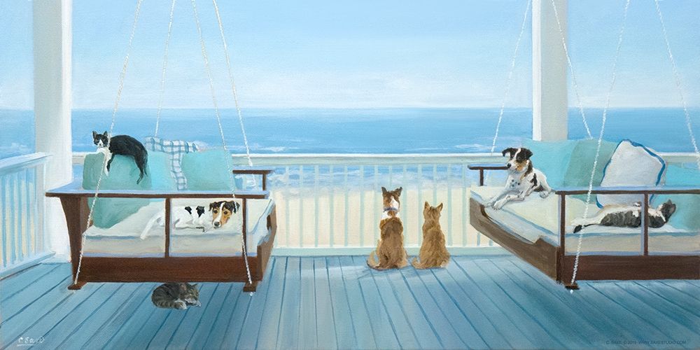 Hanging Out art print by Carol Saxe for $57.95 CAD