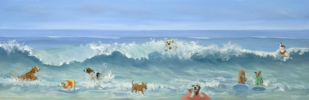 Beach Dogs art print by Carol Saxe for $57.95 CAD