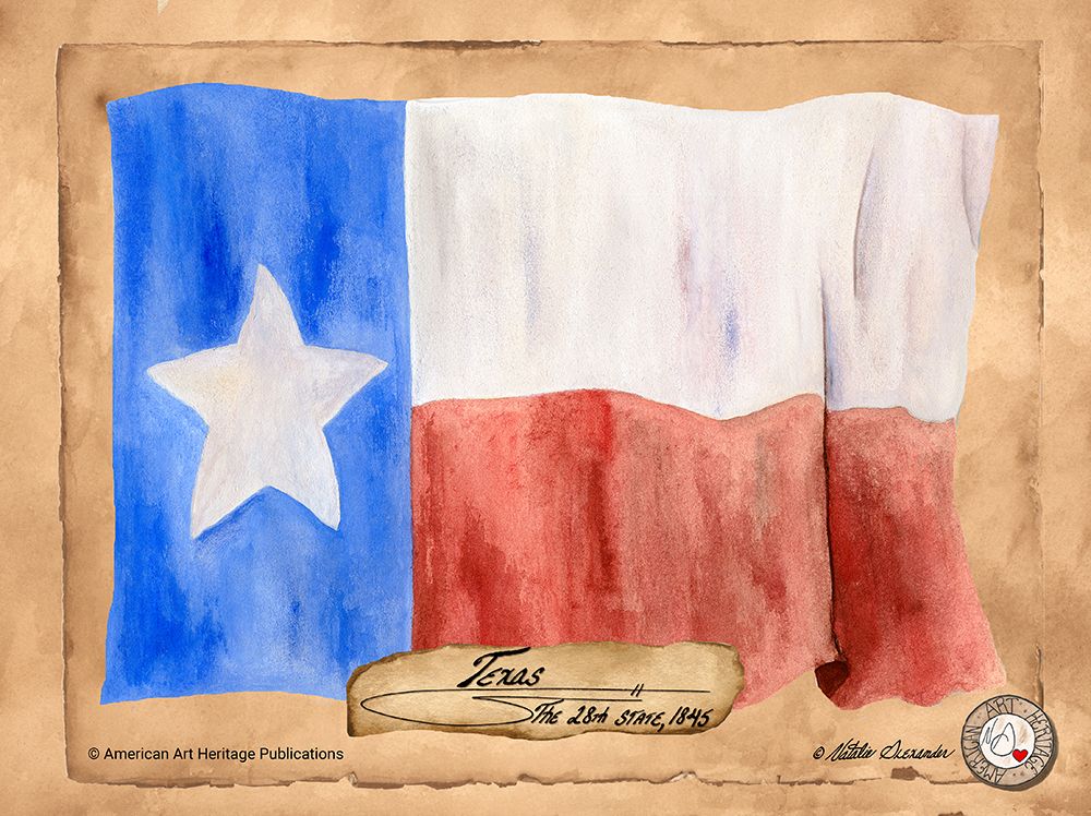 Texas-Solo with background art print by Natalie Alexander for $57.95 CAD