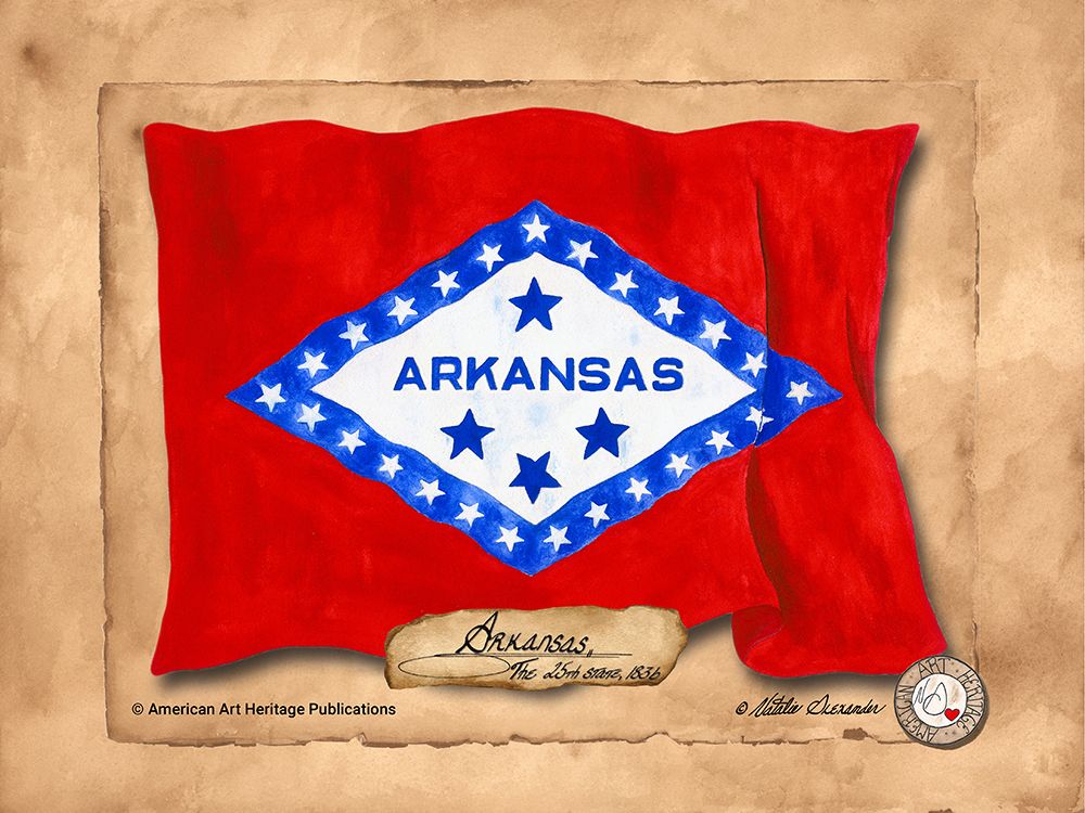 Arkansas-Solo with background  art print by Natalie Alexander for $57.95 CAD