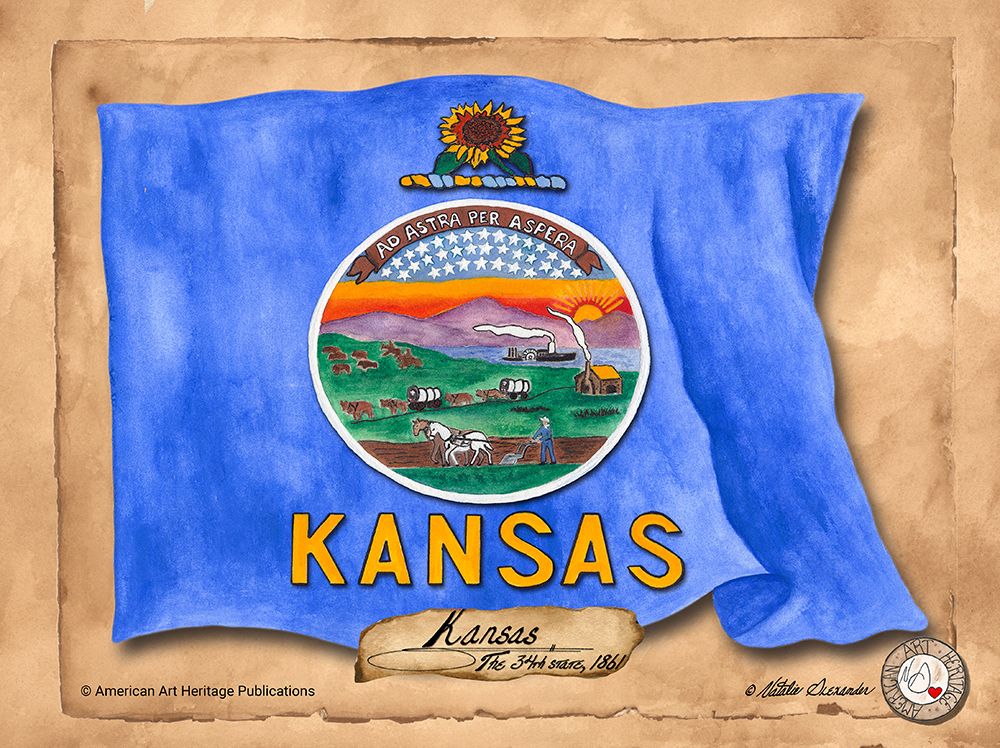 Kansas-Solo with background art print by Natalie Alexander for $57.95 CAD