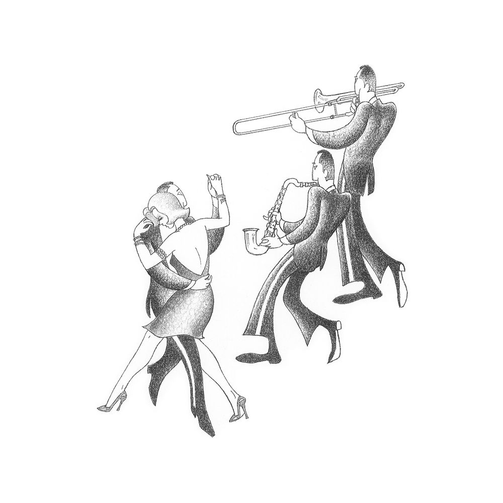 Swing to the Music art print by Roger Vilar for $57.95 CAD