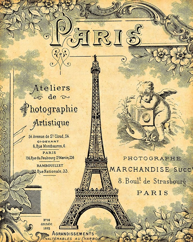 Paris 1900 art print by Lynea for $57.95 CAD