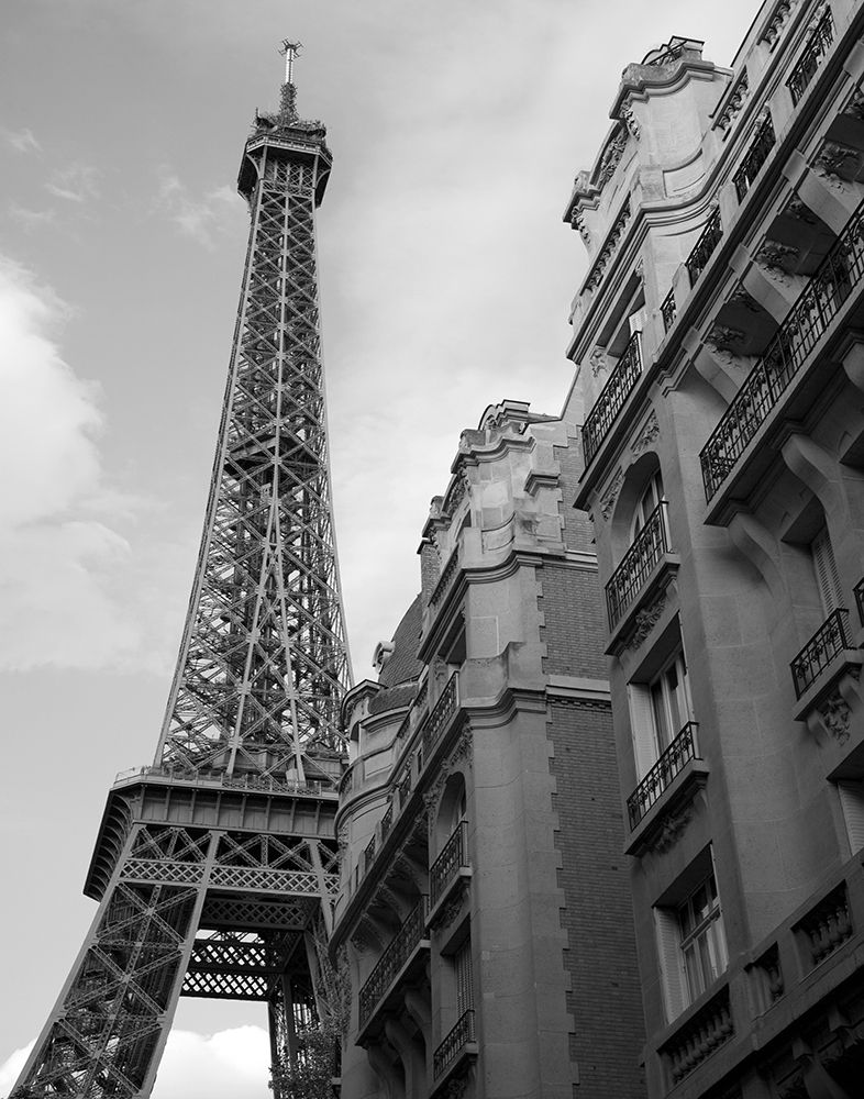 Approaching the Eiffel Tower art print by Anonymous for $57.95 CAD