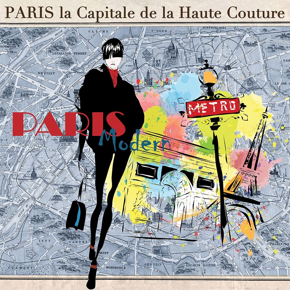 Paris Fashion Model art print by Verlen for $57.95 CAD