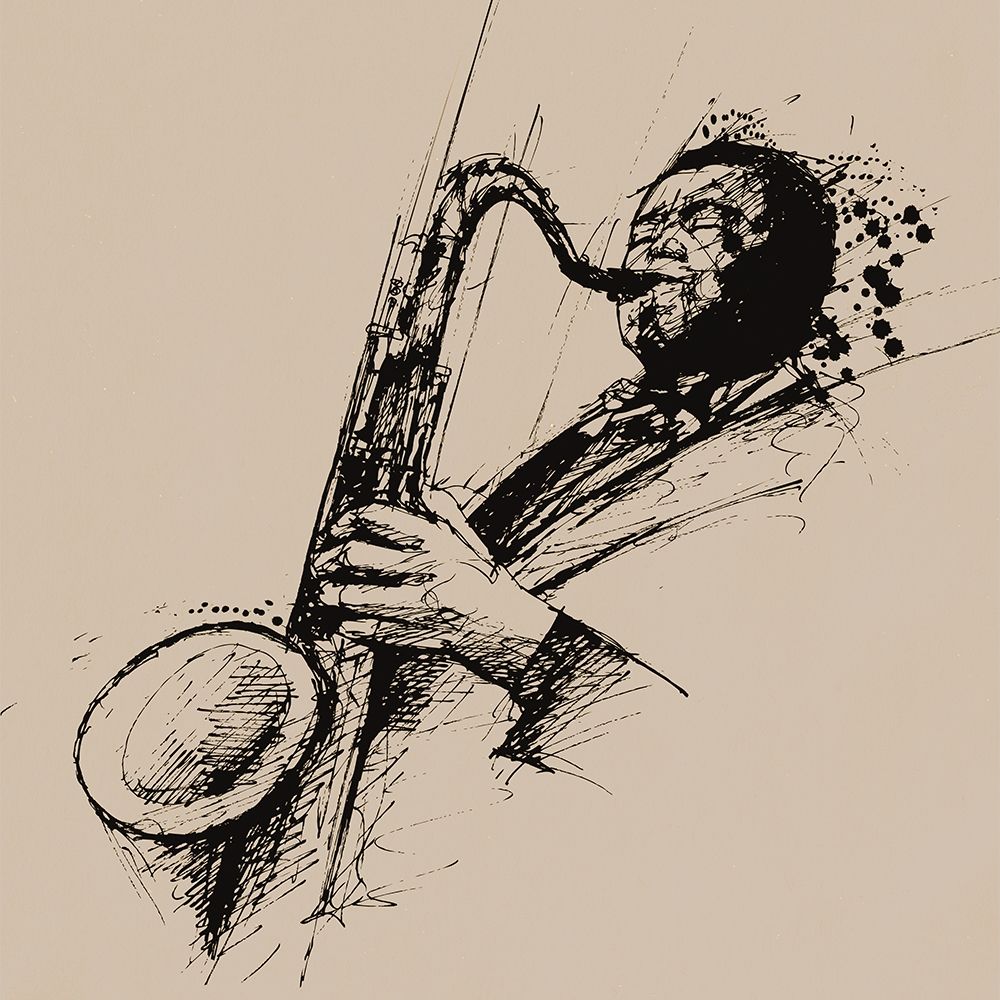 Cool Sax art print by Drouyer for $57.95 CAD
