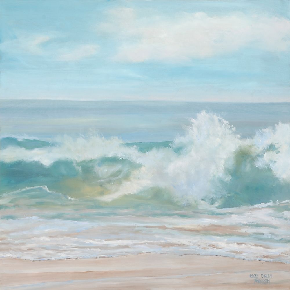 Soft Aqua Wave art print by Anderson Casey for $57.95 CAD