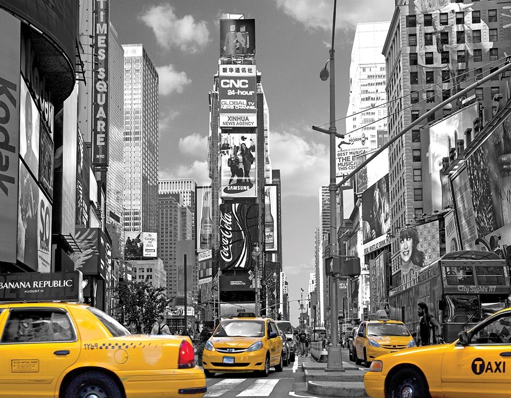 Yellow Cabs, Times Square art print by Igor Maloratsky for $57.95 CAD