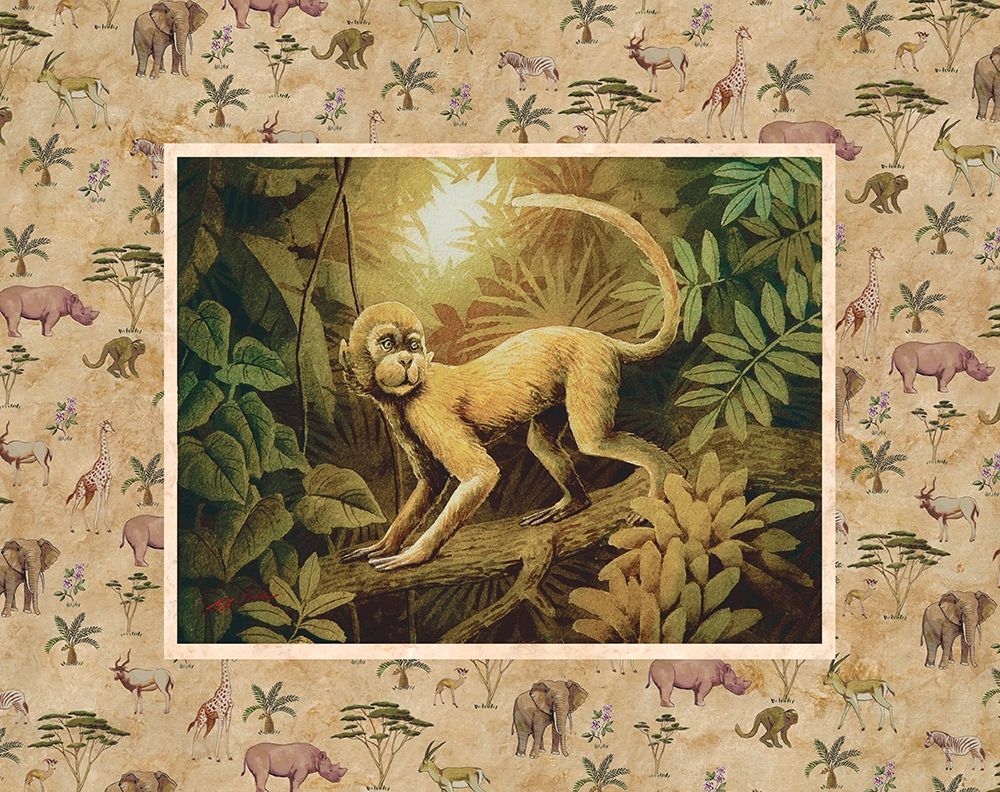 Monkey Safari art print by Unknown for $57.95 CAD