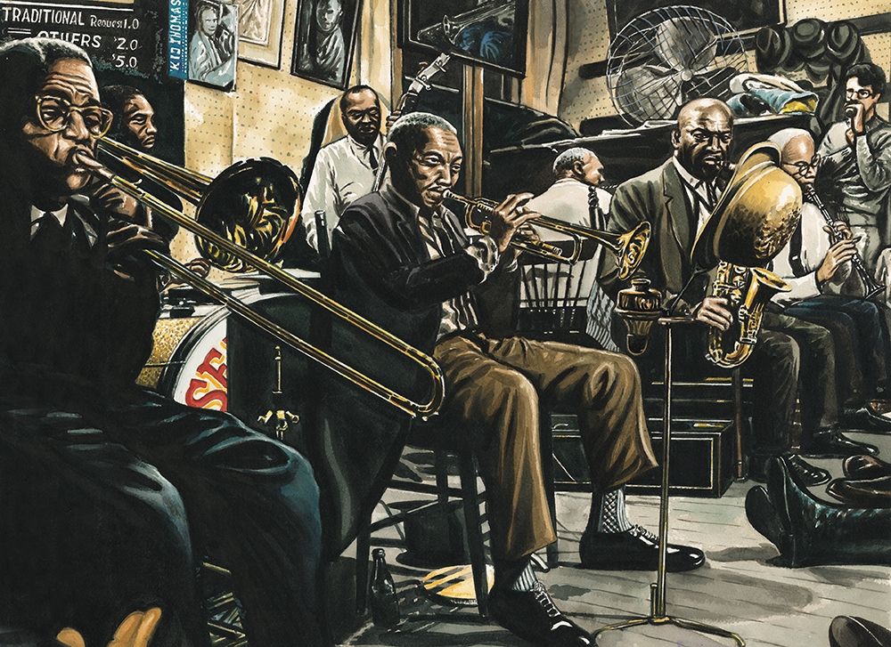 Blues Band art print by Unknown for $57.95 CAD