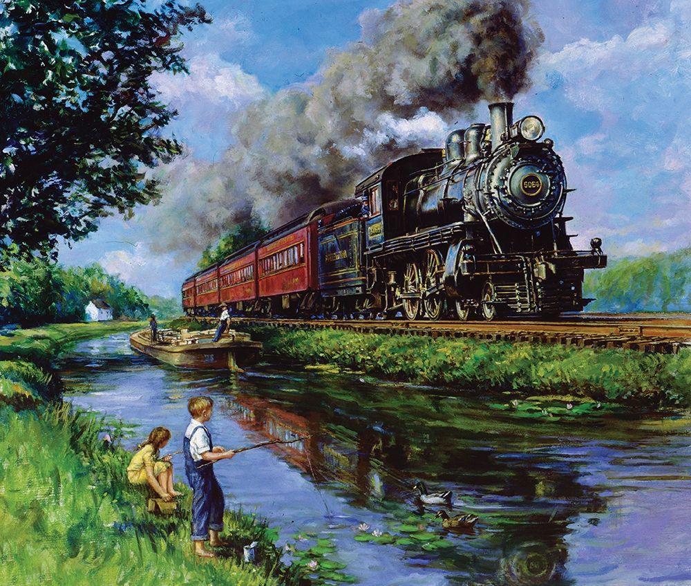 Locomotive I art print by Unknown for $57.95 CAD