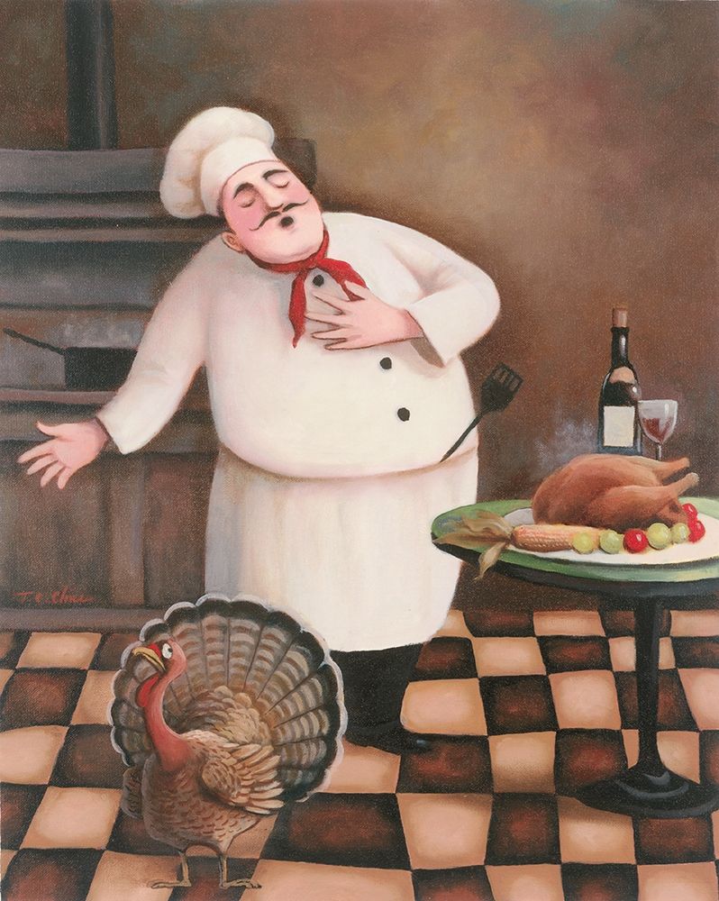 Thanksgiving Chef I art print by Unknown for $57.95 CAD