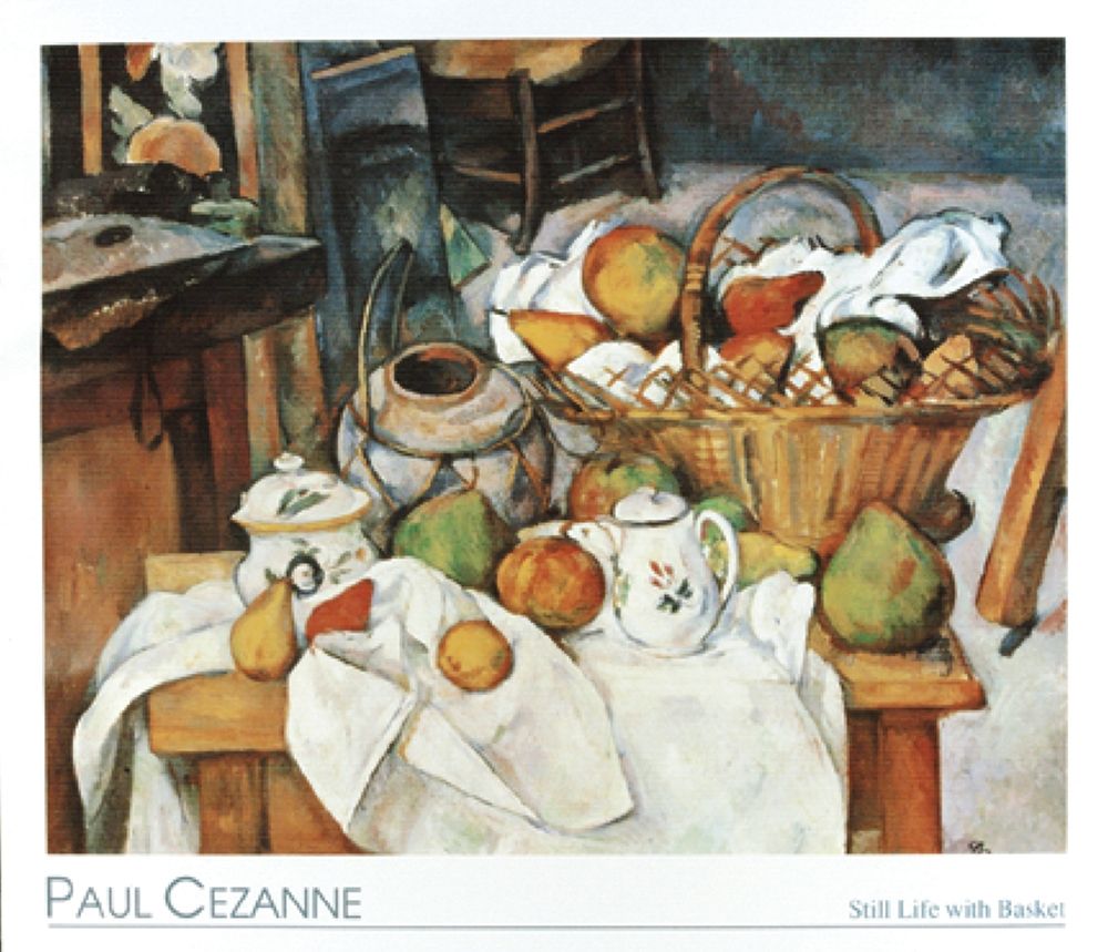 Basket art print by Cezanne for $57.95 CAD