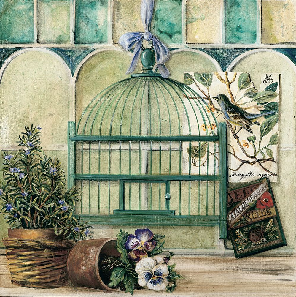 Bird Cage I art print by Angelini for $57.95 CAD