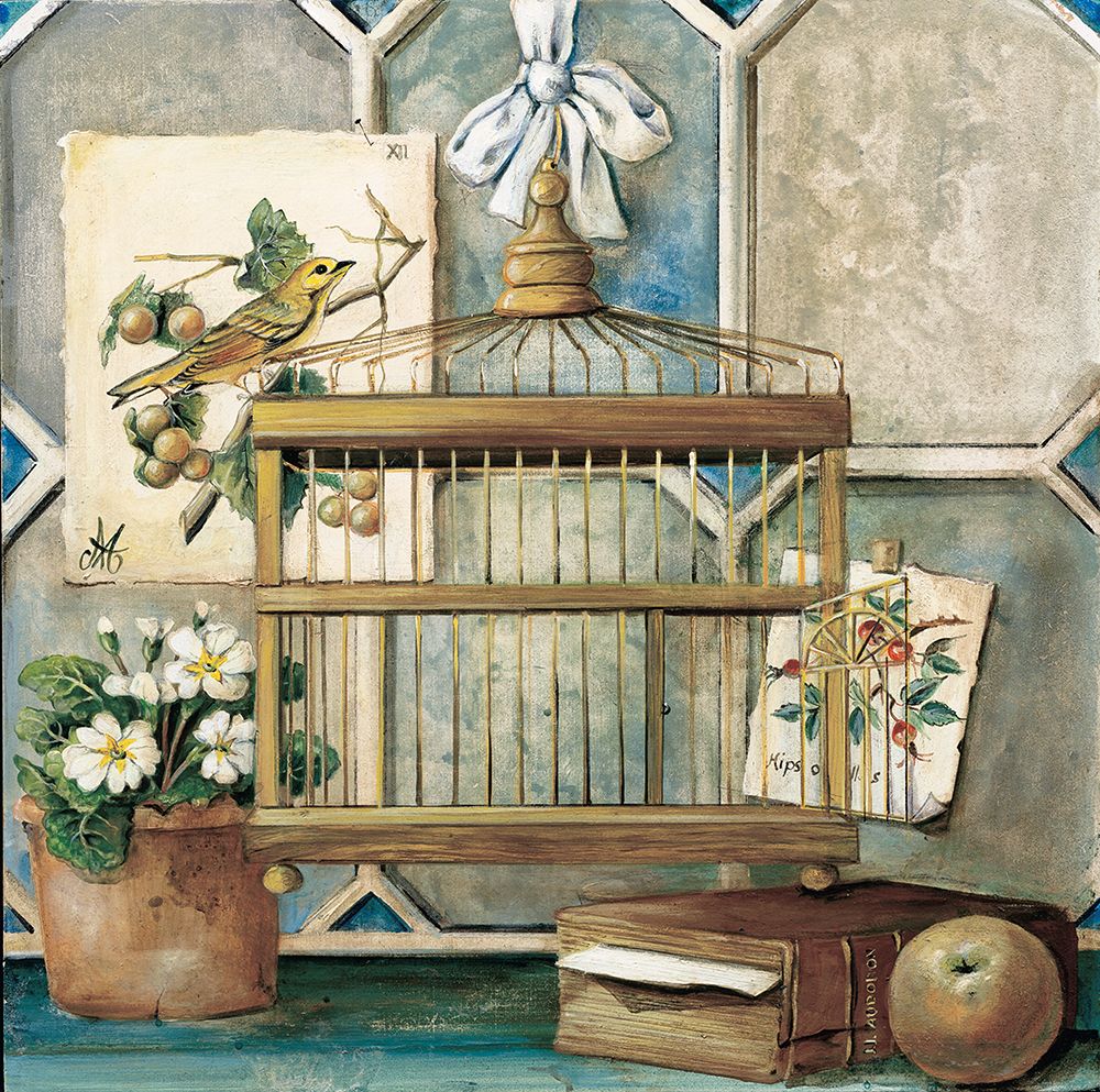 Bird Cage II art print by Angelini for $57.95 CAD