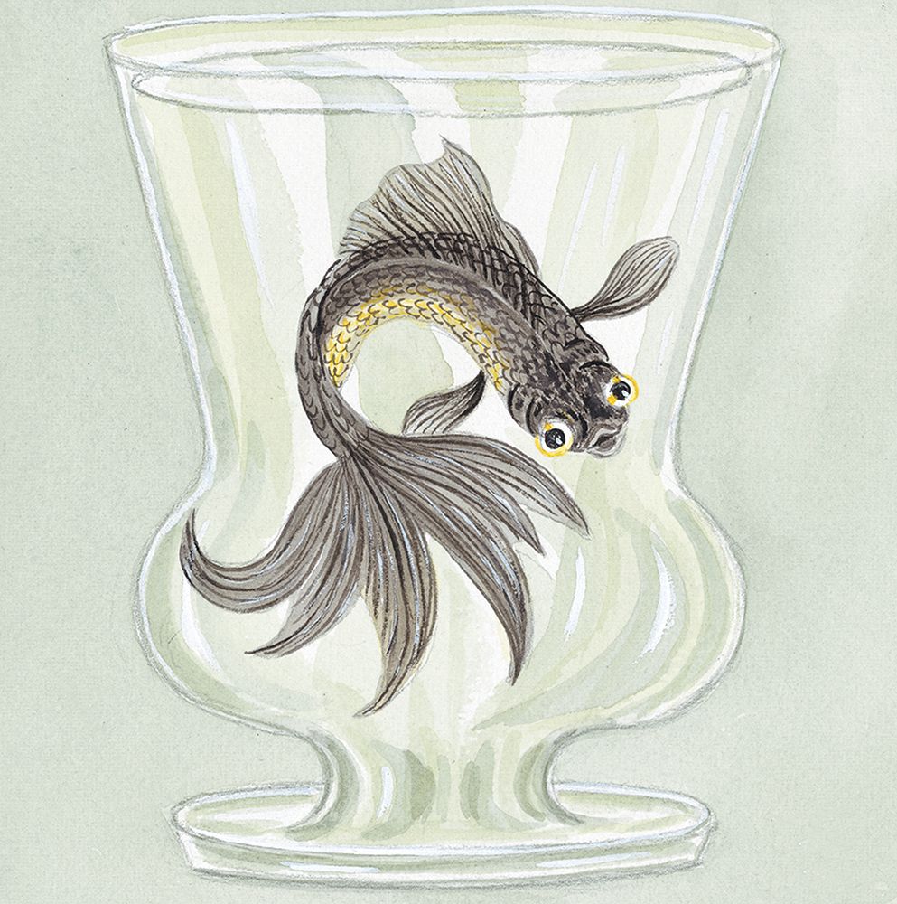 Goldfish I art print by Beresford for $57.95 CAD