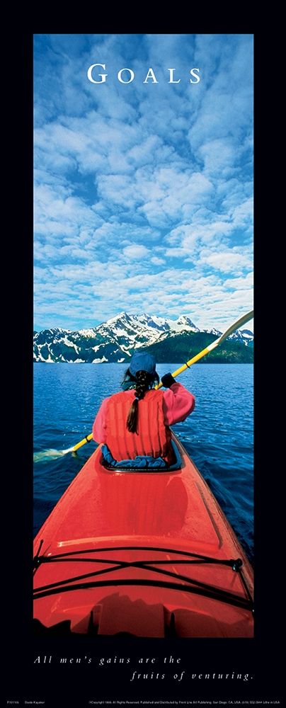 Goals - Kayaker art print by Frontline for $57.95 CAD