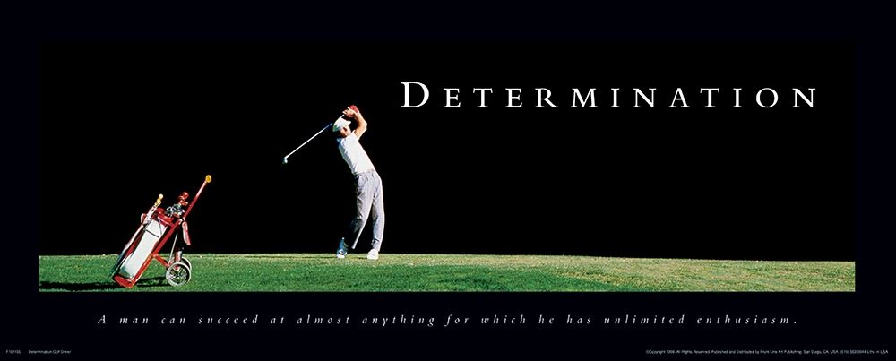 Determination Golf art print by Unknown for $57.95 CAD