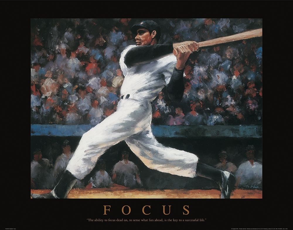 Focus - Baseball art print by Frontline for $57.95 CAD