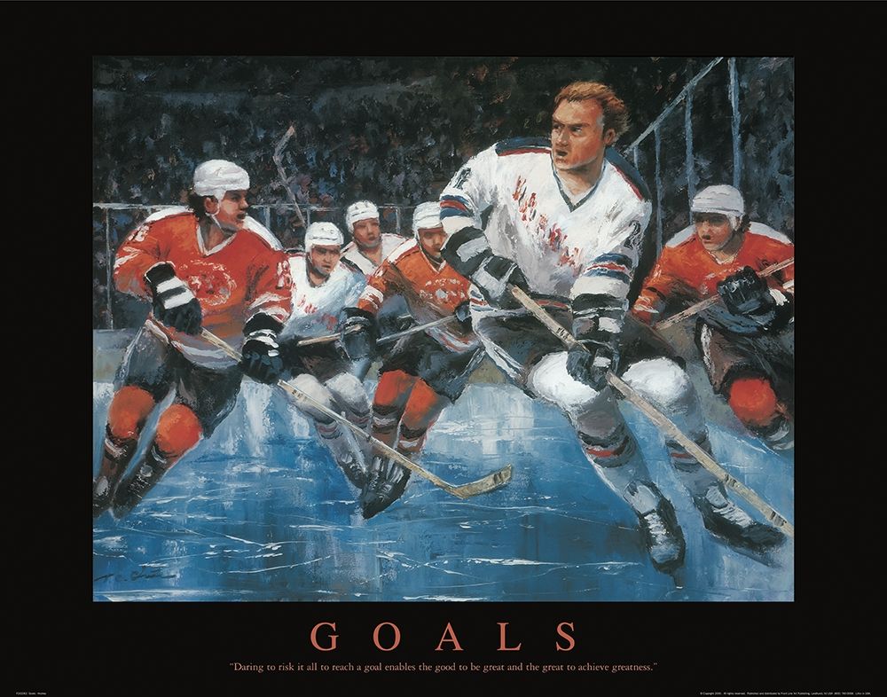 Goals - Hockey art print by Frontline for $57.95 CAD
