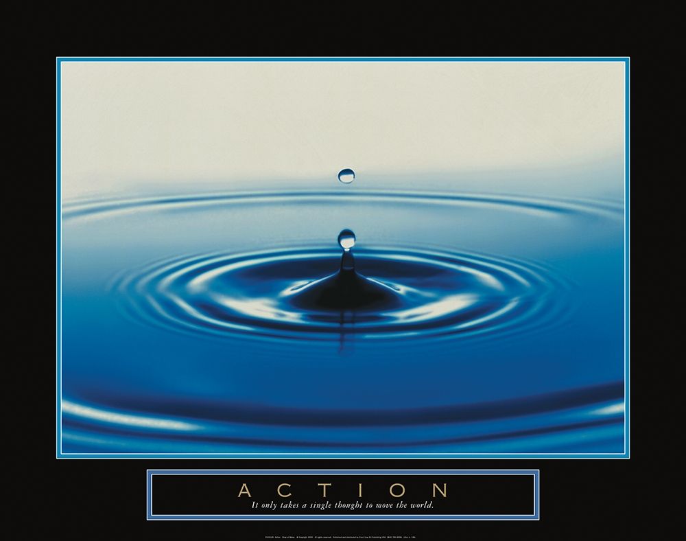 Action - Drop of Water art print by Frontline for $57.95 CAD