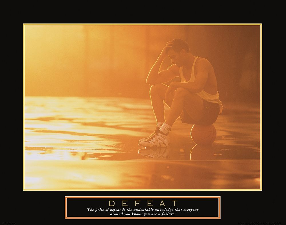 Defeat - Basketball art print by Frontline for $57.95 CAD