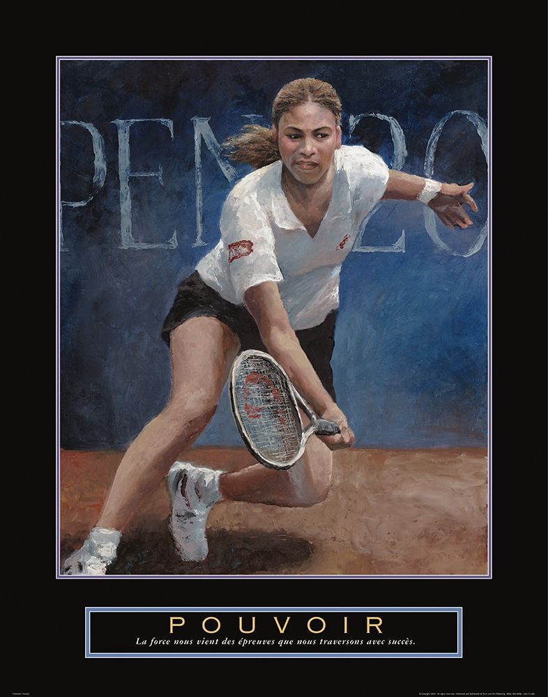 Pouvoir - Tennis art print by Frontline for $57.95 CAD