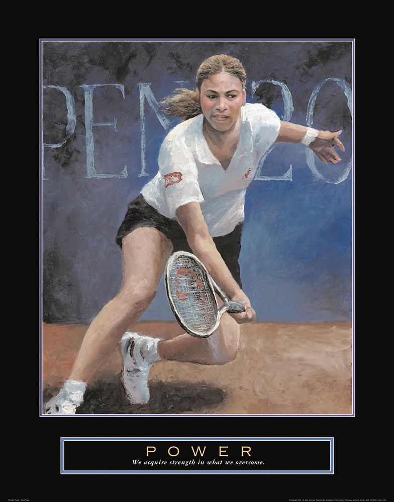 Power - Tennis art print by Frontline for $57.95 CAD