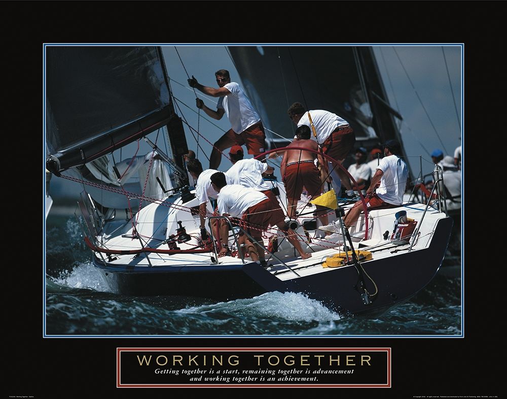 Working Together - Sailing art print by Frontline for $57.95 CAD