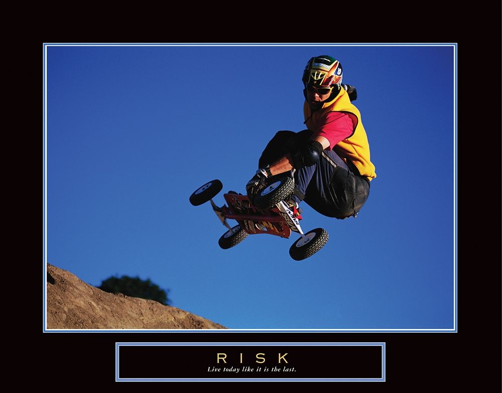 Risk - SkateBoarder art print by Frontline for $57.95 CAD