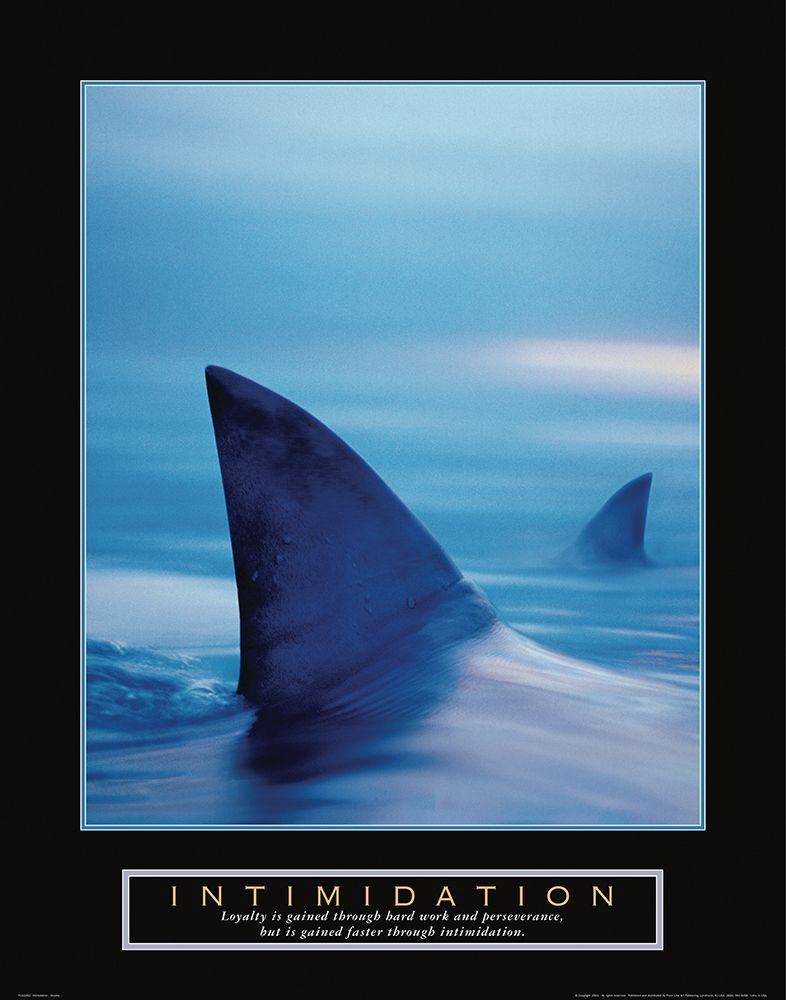 Intimidation - Sharks art print by Frontline for $57.95 CAD