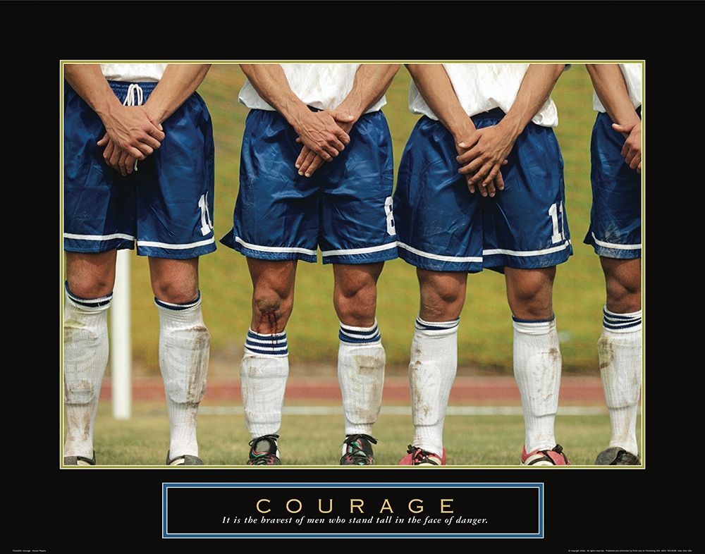 Courage - Soccer art print by Frontline for $57.95 CAD