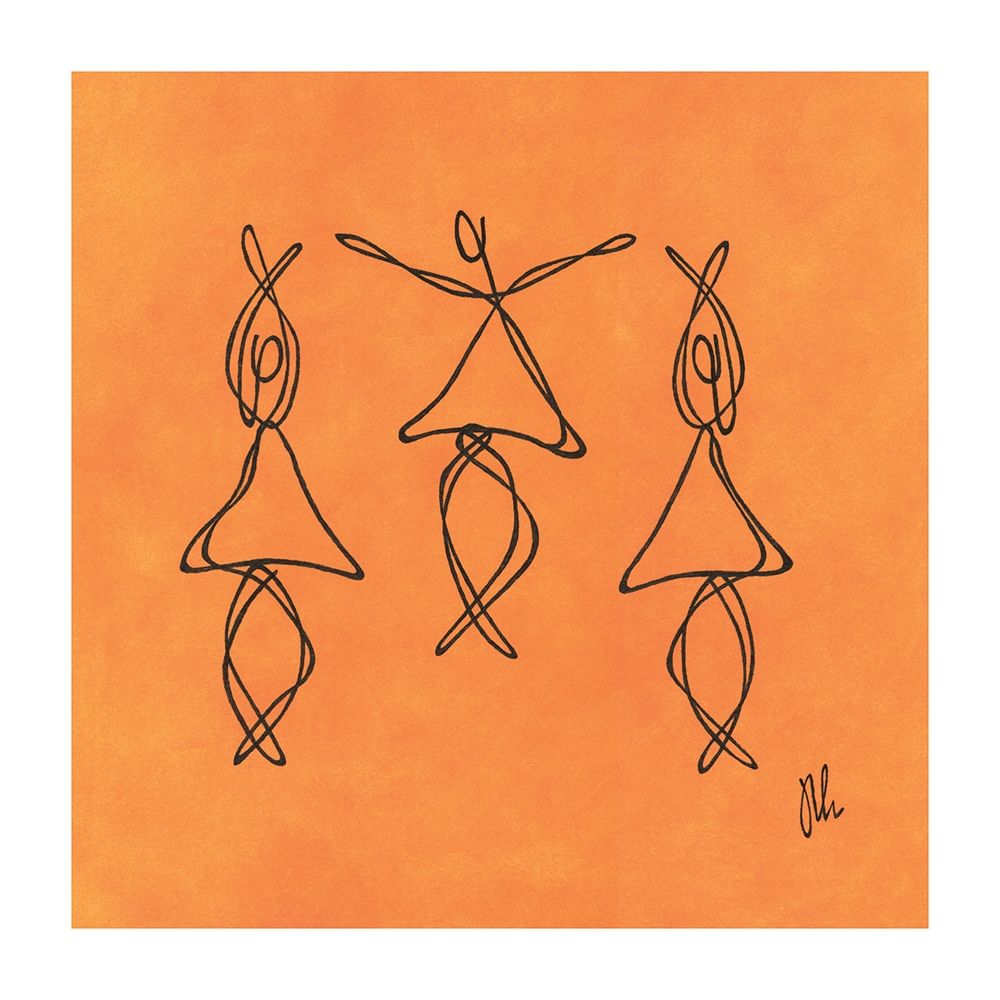 Orange Dancers art print by Frontline for $57.95 CAD