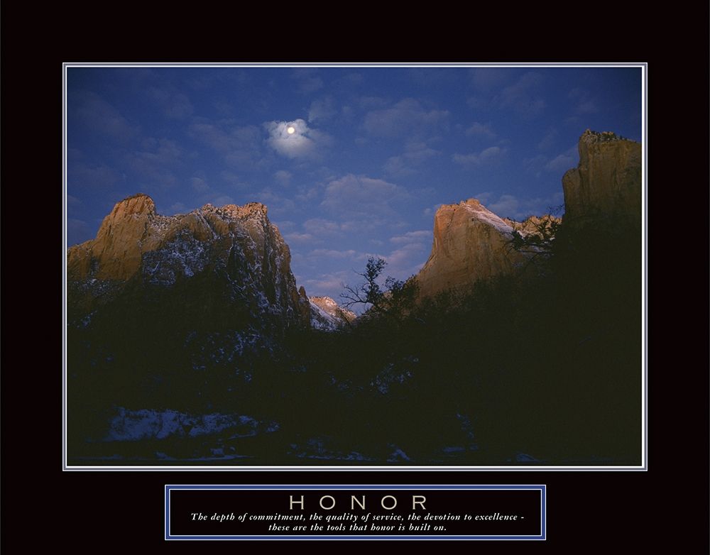 Honor - Mountain Moon art print by Frontline for $57.95 CAD