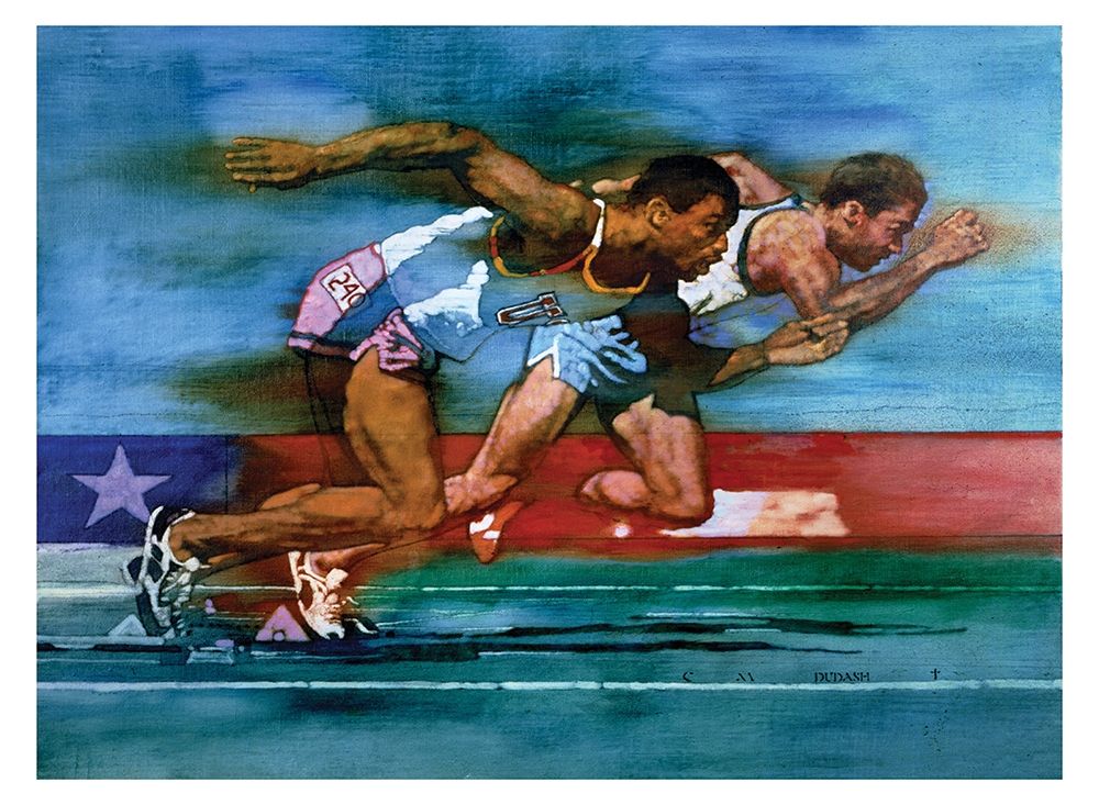 Olympic Track art print by Frontline for $57.95 CAD