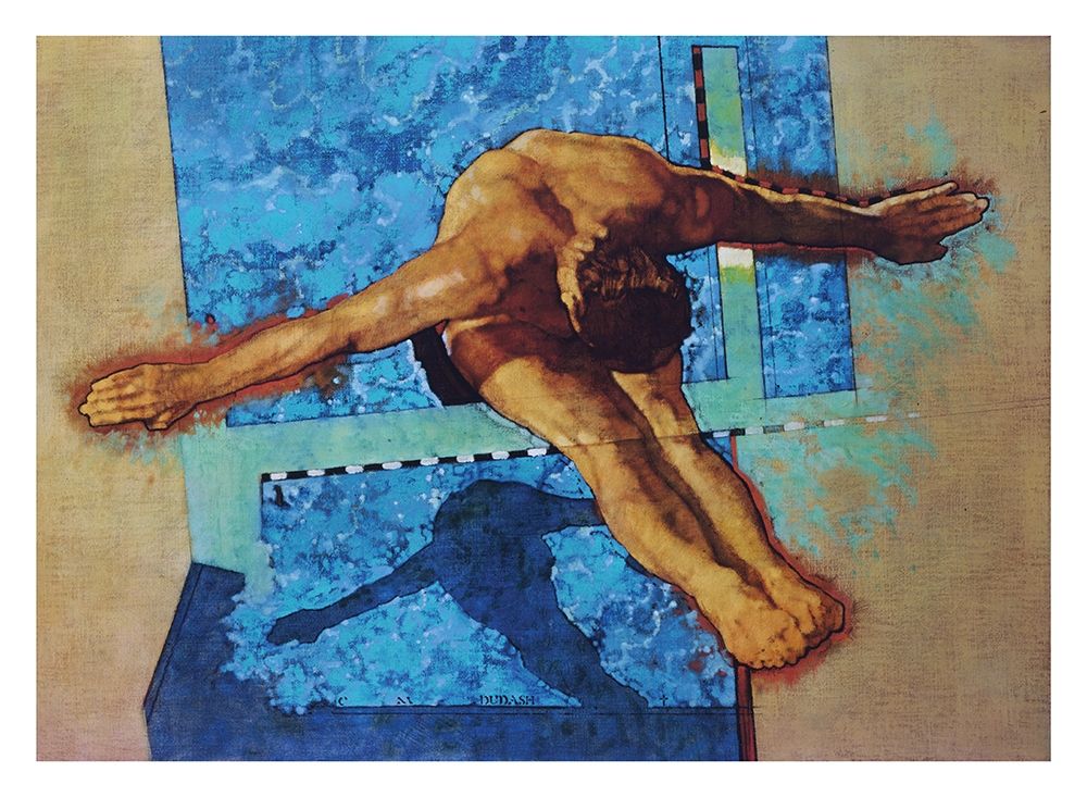 Olympic High Dive art print by Frontline for $57.95 CAD