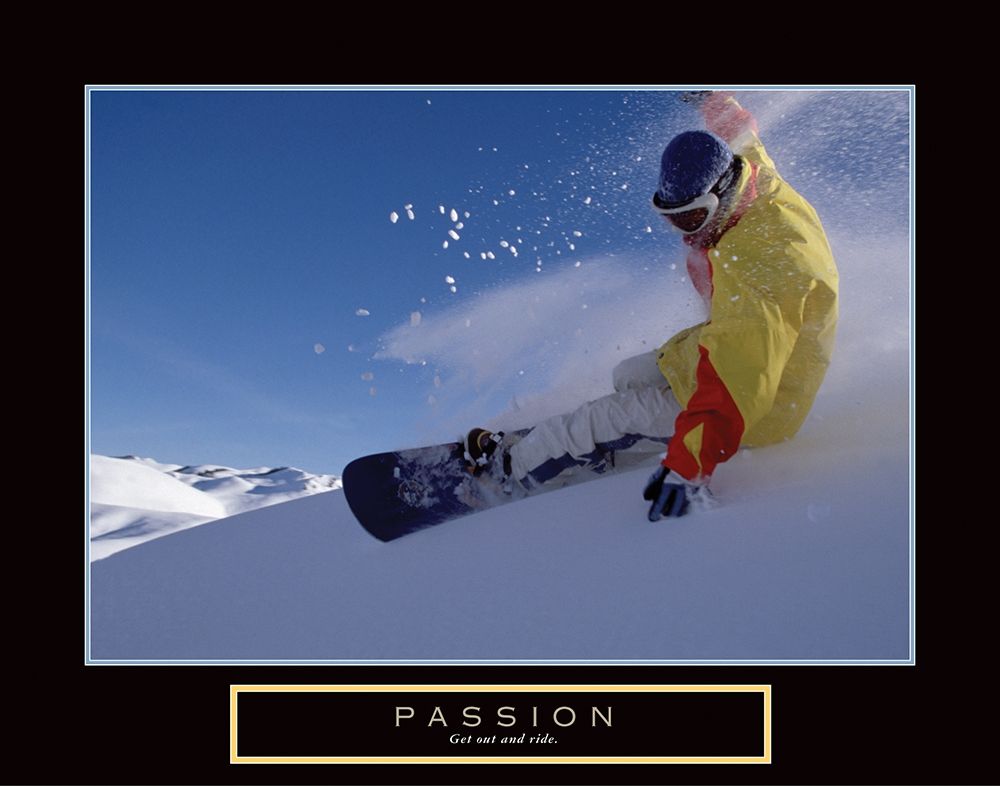 Passion - Snowboarding art print by Frontline for $57.95 CAD