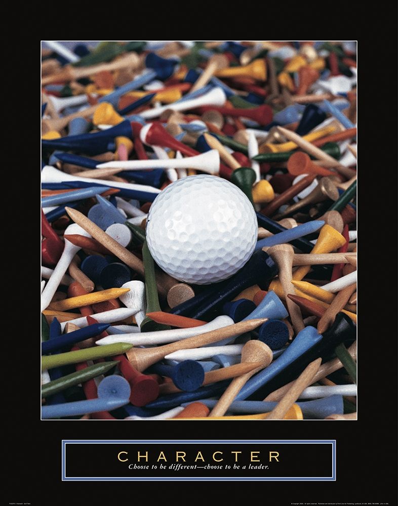 Character - Golf Tees art print by Frontline for $57.95 CAD