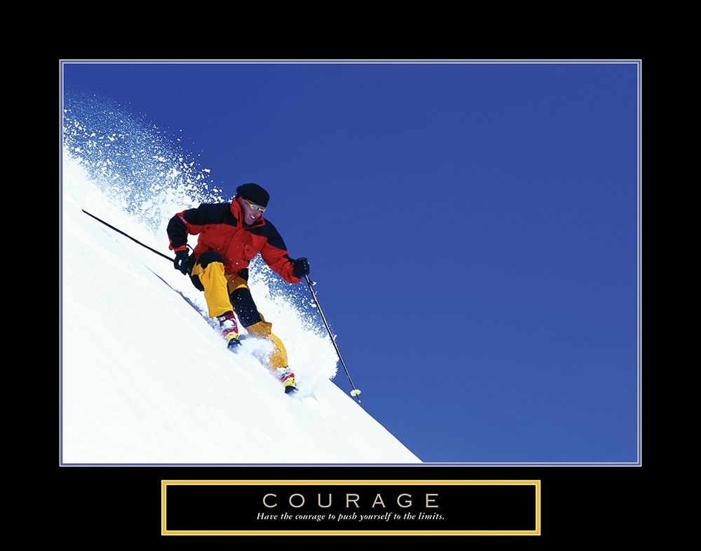 Courage - Skier art print by Frontline for $57.95 CAD