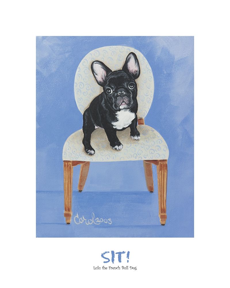 French Bull Dog Sitting art print by Frontline for $57.95 CAD