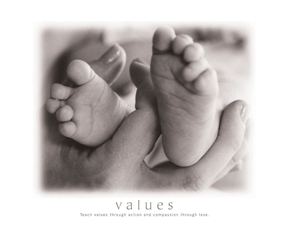 Values - Infant Feet art print by Frontline for $57.95 CAD