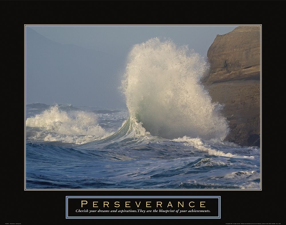 Perseverance - Crashing Wave art print by Frontline for $57.95 CAD