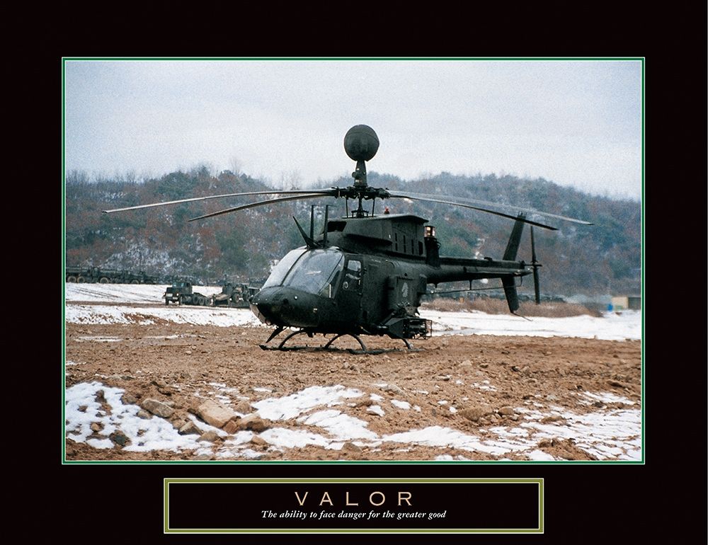 Valor - Helicopter art print by Frontline for $57.95 CAD