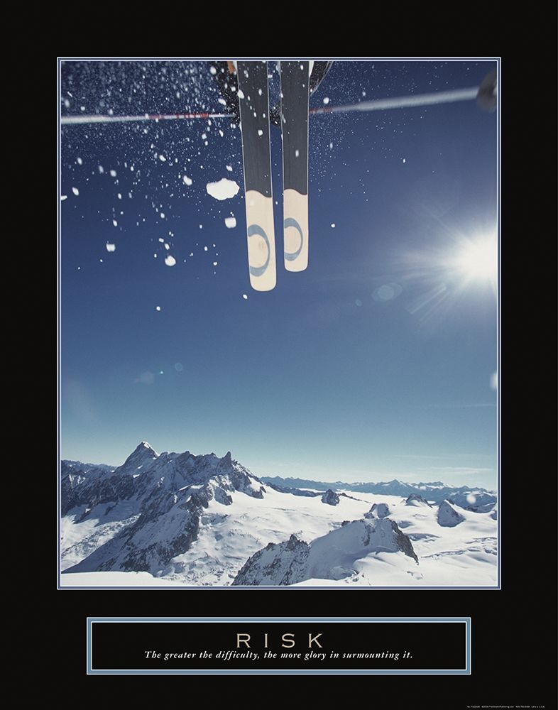 Risk - Ski Jump art print by Frontline for $57.95 CAD