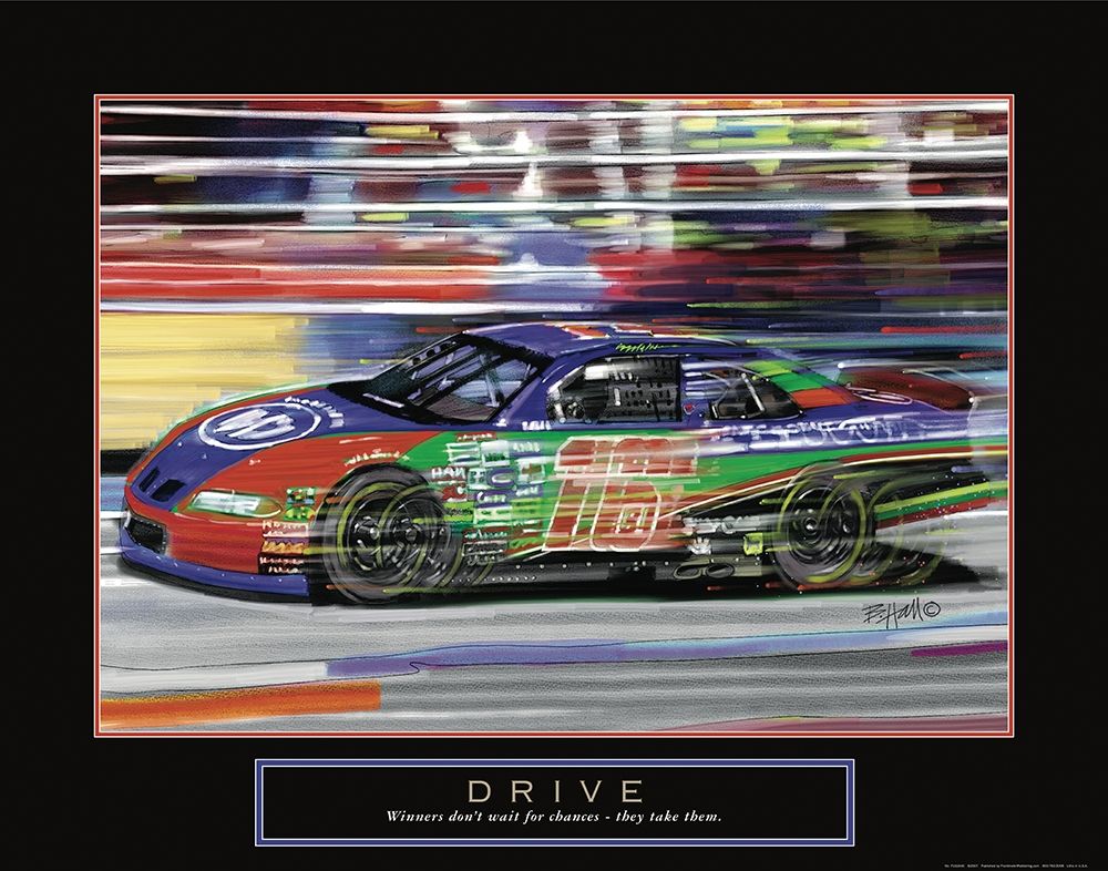 Drive - Race Car art print by Frontline for $57.95 CAD