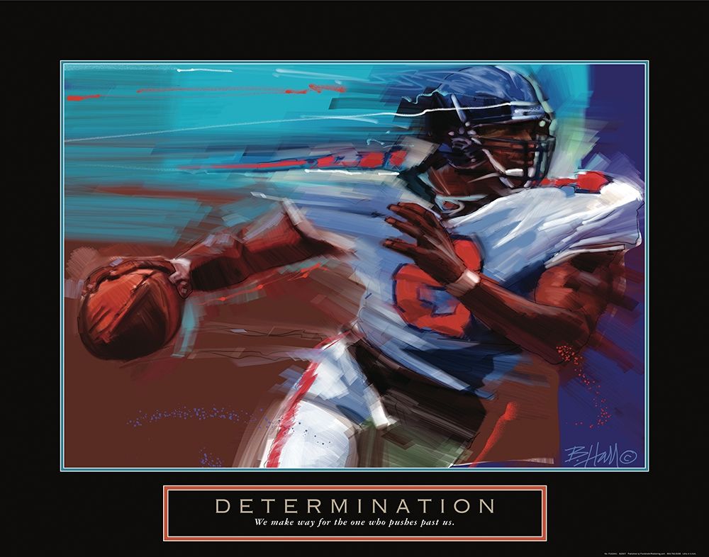 Determination - Football art print by Frontline for $57.95 CAD